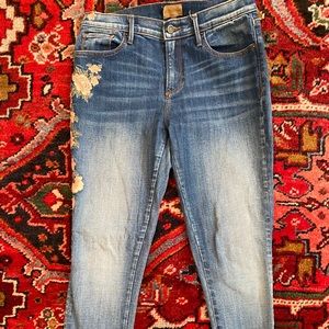 Driftwood Jeans with Embroidered Siding